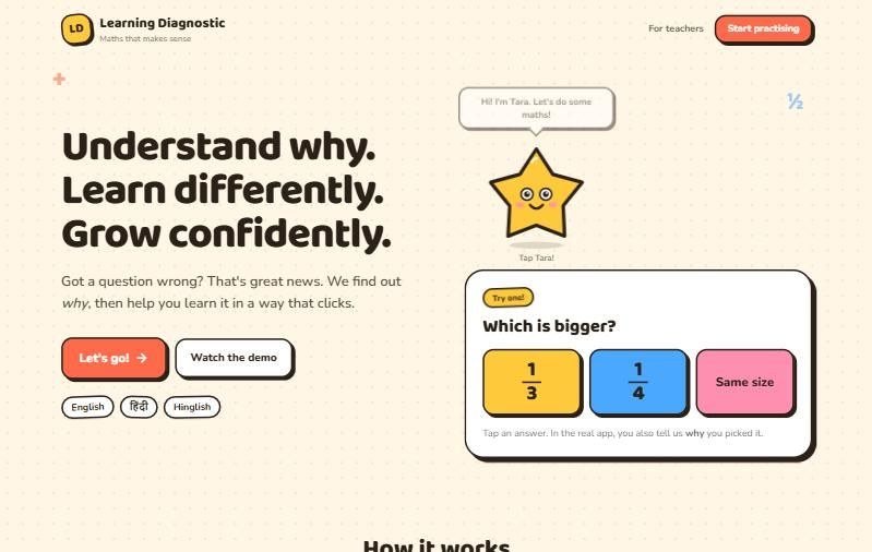 Learning Diagnostic preview